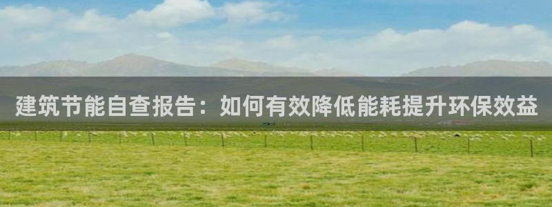 E尊国际网站：建筑节能自查报告：如何有效降低能耗提升环保效益