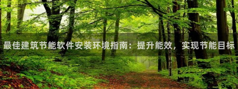 e尊国际客户端：最佳建筑节能软件安装环境指南：提升能效，实现节能目标