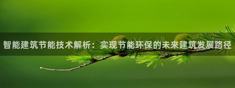 e尊国际-可可计划：智能建筑节能技术解析：实现节能环保的未来建筑发展路径