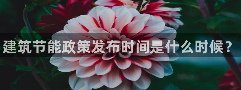 e尊国际娱乐官网地址：建筑节能政策发布时间是什么时候？