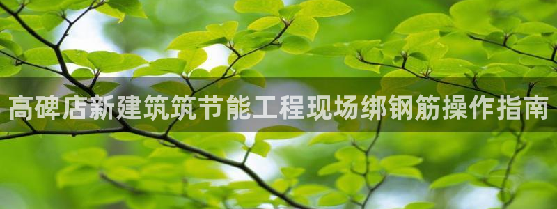 e尊国际是个黑网：高碑店新建筑筑节能工程现场绑钢筋操作指南