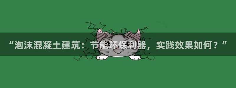 谁知道e尊国际的网址：“泡沫混凝土建筑：节能环保利器，实践效果如何？”