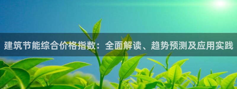 e尊国际app：建筑节能综合价格指数：全面解读、趋势预测及应用实践