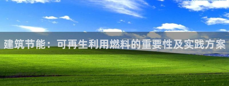 e尊国际app：建筑节能：可再生利用燃料的重要性及实践方案