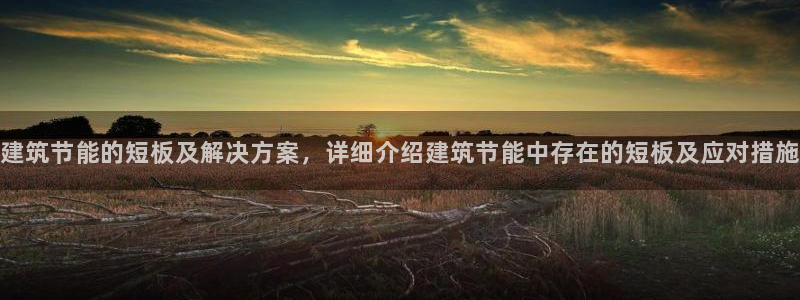 e尊国际-可可计划：建筑节能的短板及解决方案，详细介绍建筑节能中存在的短板及应对措施
