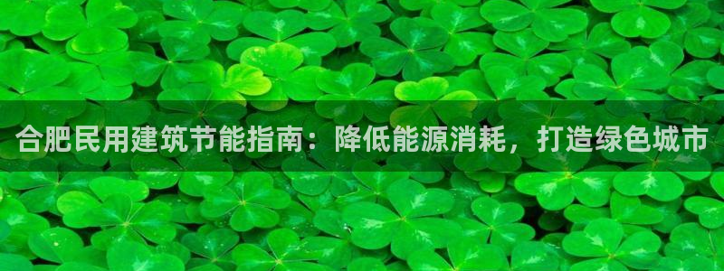e尊国际是个黑网：合肥民用建筑节能指南：降低能源消耗，打造绿色城市
