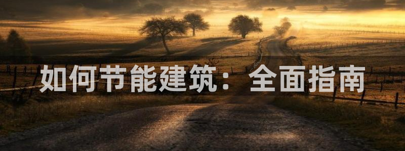 e尊国际娱乐官网地址：如何节能建筑：全面指南