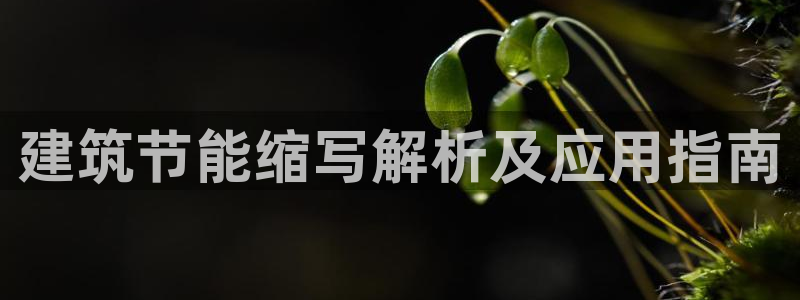 E尊国际：建筑节能缩写解析及应用指南