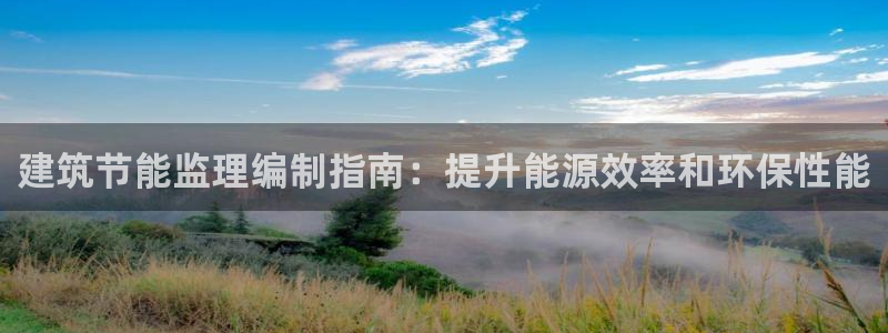 谁知道e尊国际的网址：建筑节能监理编制指南：提升能源效率和环保性能