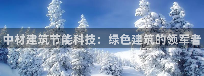 e尊体育：中材建筑节能科技：绿色建筑的领军者
