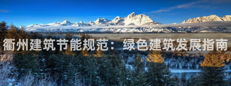 e尊国际平台：衢州建筑节能规范：绿色建筑发展指南