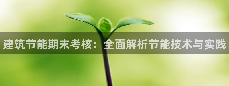 e尊国际官网：建筑节能期末考核：全面解析节能技术与实践