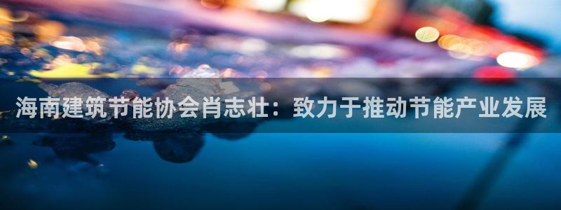e尊官网：海南建筑节能协会肖志壮：致力于推动节能产业发展