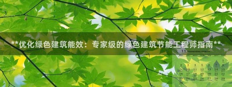 e尊国际官网app：**优化绿色建筑能效：专家级的绿色建筑节能工程师指南**