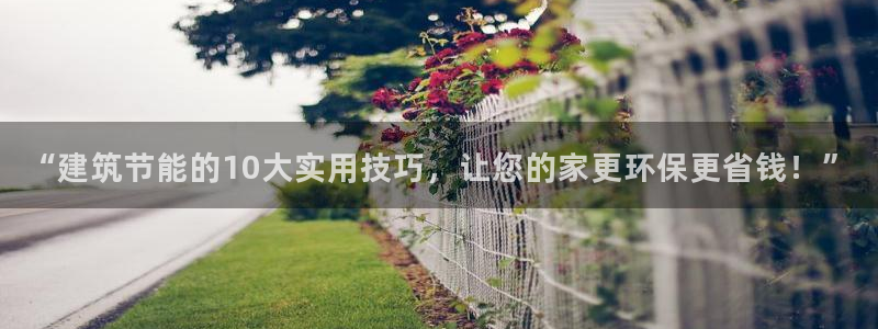 尊亿游戏国际官网：“建筑节能的10大实用技巧，让您的家更环保更省钱！”