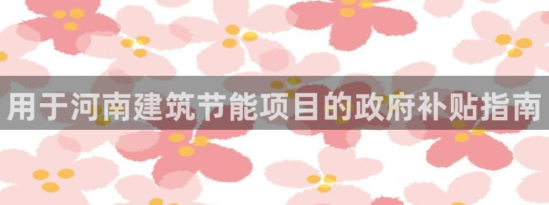E尊国际：用于河南建筑节能项目的政府补贴指南